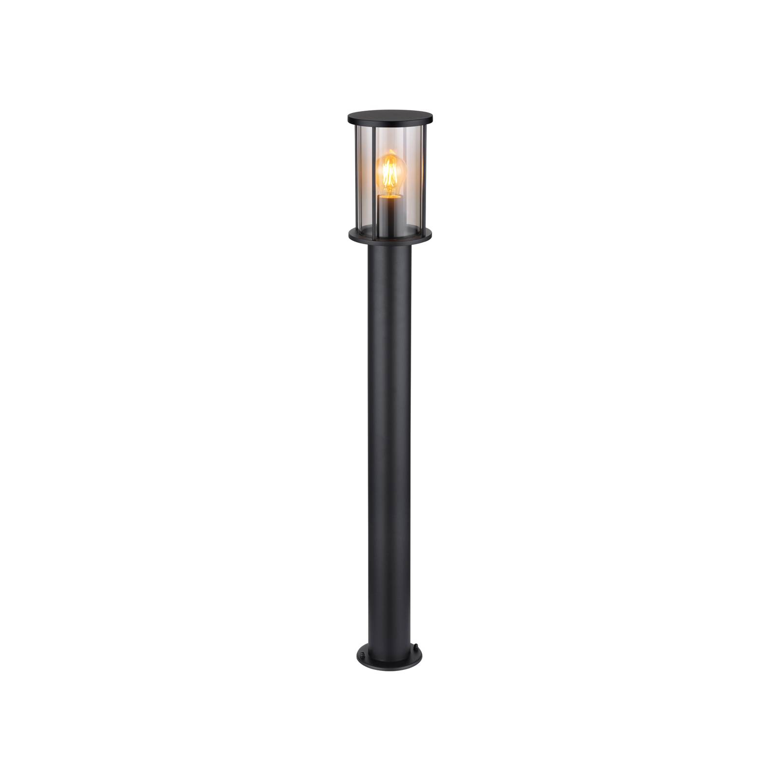 foto del prodotto globo lampione gracey, altezza 100 cm, nero, acciaio inox, ip54