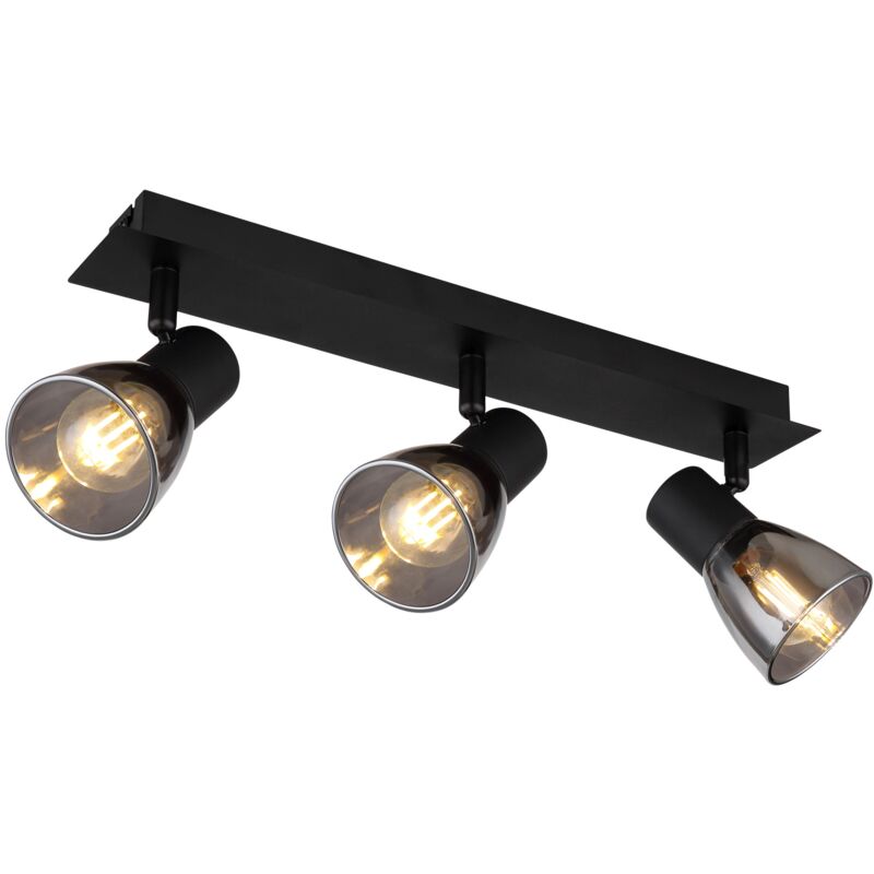 foto del prodotto globo lighting faretti metallo nero opaco 3 x e14