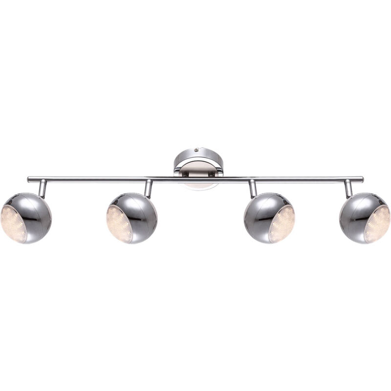 foto del prodotto globo lighting faretto da soffitto a led per soggiorno, sala da pranzo, faretti cromati con luce regolabile