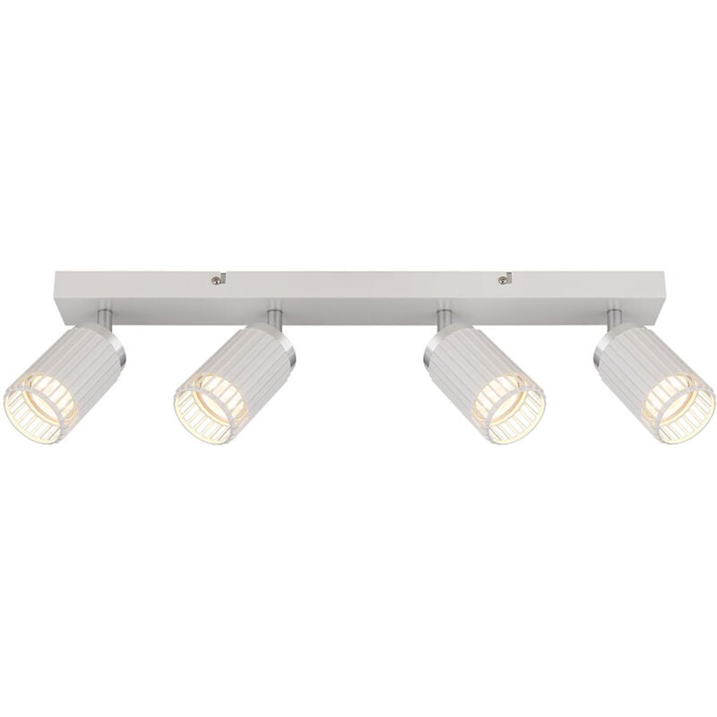 foto del prodotto globo lighting faretto da soffitto faretto da soffitto per soggiorno striscia di faretti, faretto mobile, alluminio metallo, 4x prese gu10, lxlxh