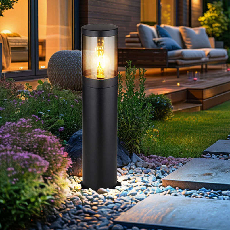 foto del prodotto globo lighting lampada a piedistallo a led per esterni lampada da terra per esterni in acciaio inox, resistente agli spruzzi d acqua nel giardino,