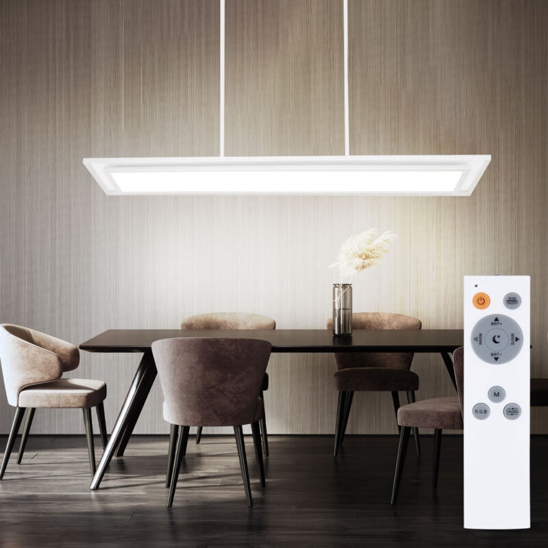 foto del prodotto globo lighting lampada a sospensione a led lampada da sala da pranzo lampada da soggiorno con luce diurna, telecomando dimmerabile con cambio