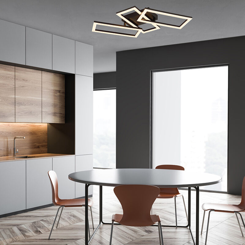 foto del prodotto globo lighting lampada da soffitto a led lampada da soggiorno lampada da soffitto lampada da sala da pranzo cristalli regolabile, rettangolare,
