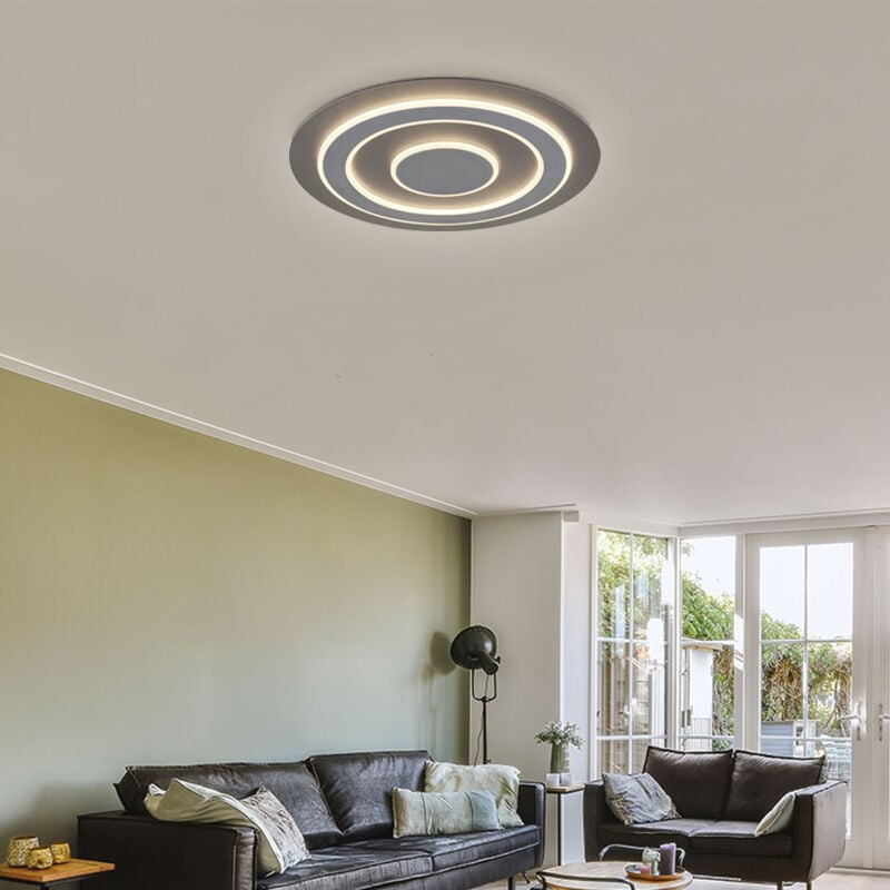 foto del prodotto globo lighting lampada da soffitto lampada da camera da letto lampada da sala da pranzo color champagne marrone scuro, metallo mdf, led 24w 710lm