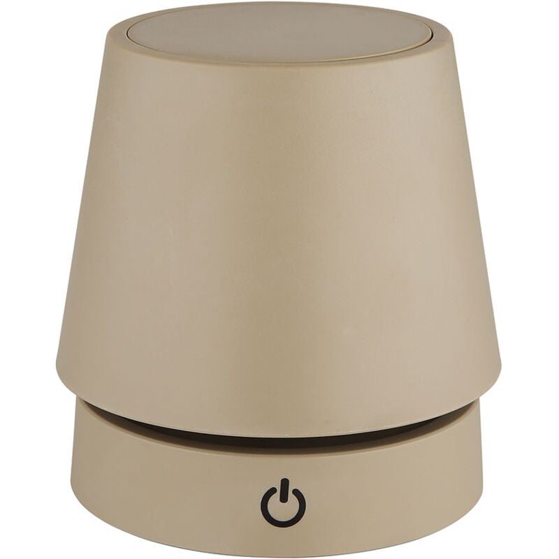 foto del prodotto globo lighting - lampada da tavolo led touch dimmer lampada da tavolo ricaricabile regolabile in altezza lampada da comodino color sabbia, 1,2w