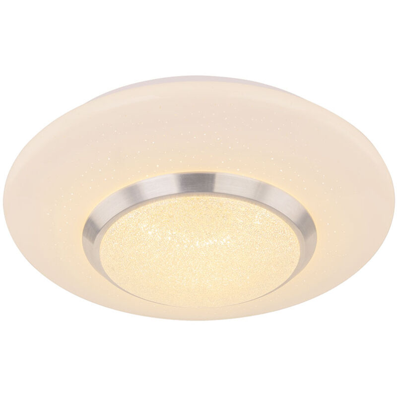 foto del prodotto globo lighting plafoniera lampada da soffitto lampada da sala da pranzo luce di design a led con cristalli, in metallo e plastica, 1x led 18 watt