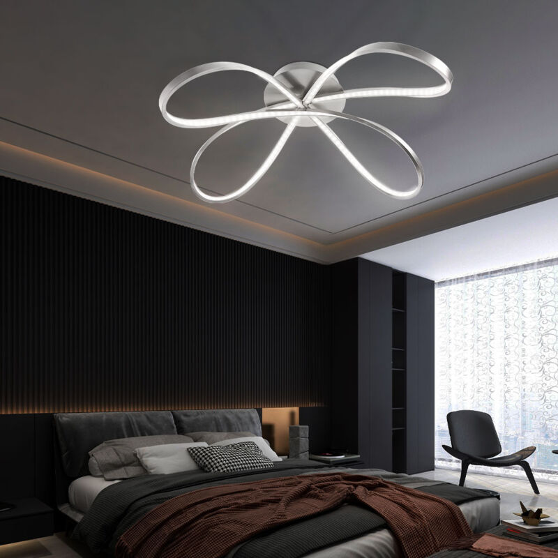 foto del prodotto globo lighting plafoniera lampada da soffitto lampada da soggiorno lampada da sala da pranzo lampada da corridoio, metallo nichel opaco, 1x led 21w