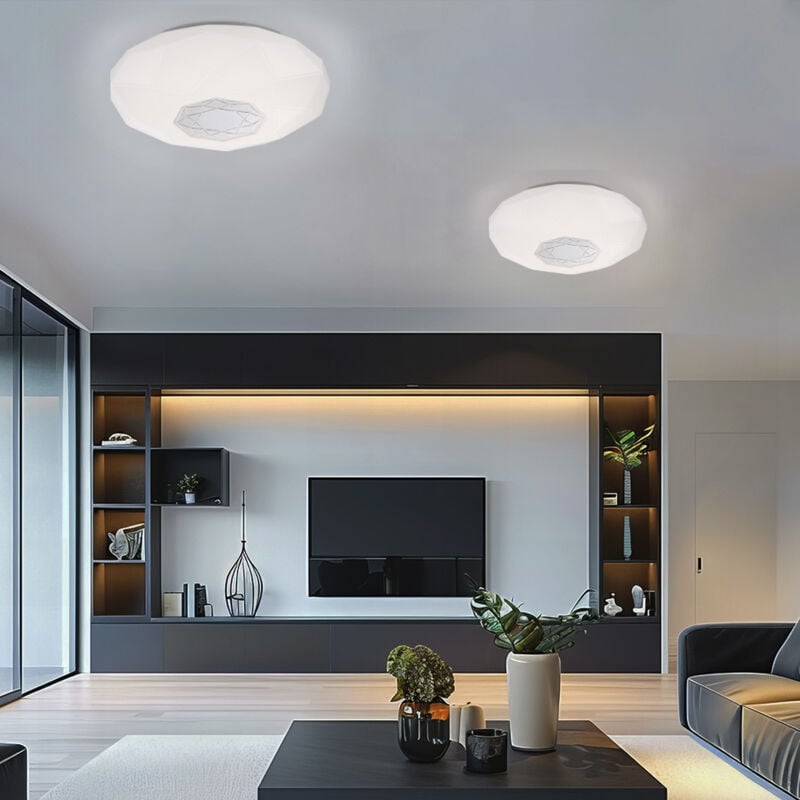 foto del prodotto globo lighting plafoniera lampada da soffitto lampada soggiorno lampada sala da pranzo lampada camera da letto, decoro bianco specchiato, 1x led