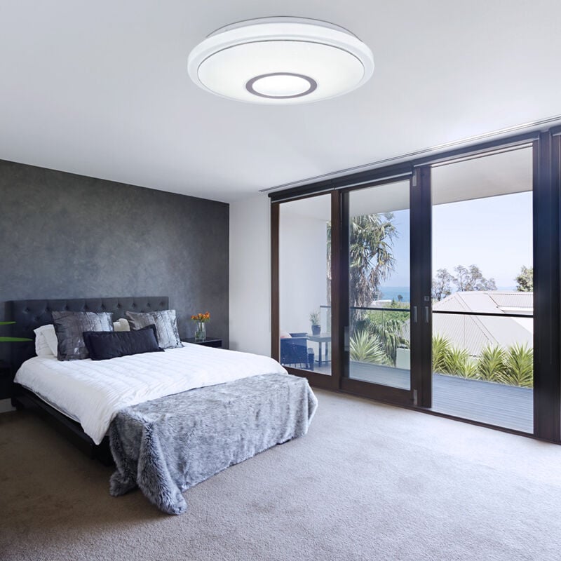 foto del prodotto globo lighting plafoniera plafoniera lampada corridoio lampada soggiorno lampada camera da letto, acrilico metallo cromato bianco cct, led 16w