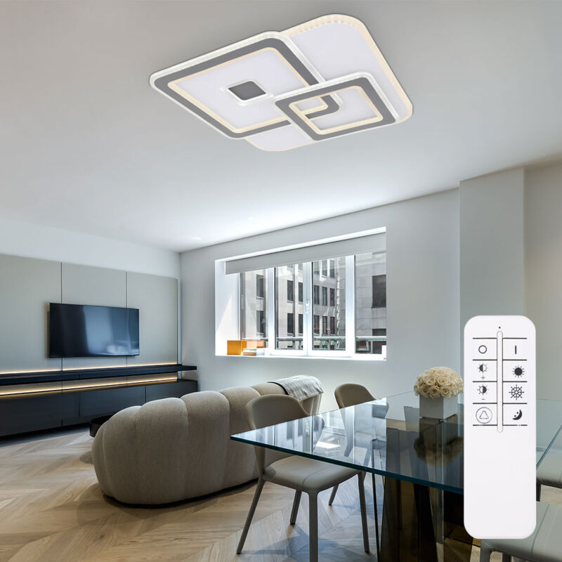 foto del prodotto globo lighting plafoniera plafoniera lampada da interni smart home dimmerabile con funzione memory, luce notturna, telecomando, colori regolabili,