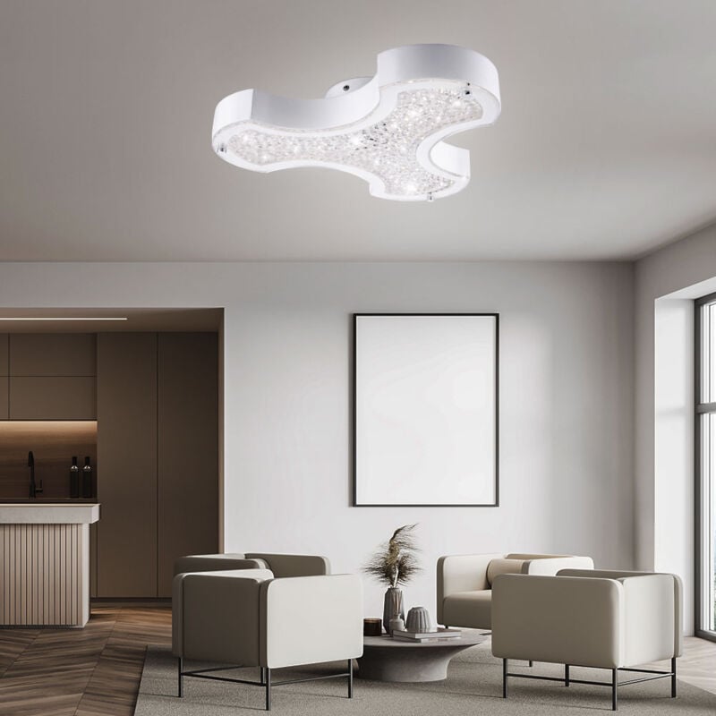 foto del prodotto globo lighting plafoniera plafoniera luce soggiorno lampada camera da letto lampada sala da pranzo lampada corridoio, metallo vetro cristalli