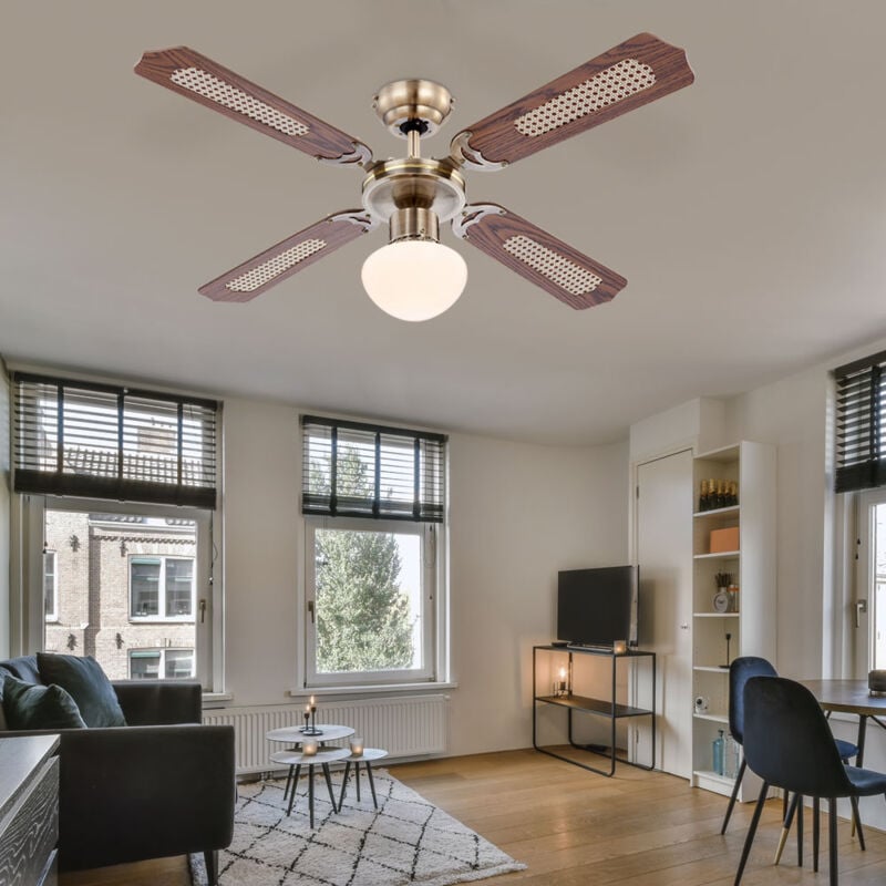 foto del prodotto globo lighting ventilatore da soffitto con interruttore a tirante lampada ventilatore da soffitto ventilatore a 3 velocit con telecomando