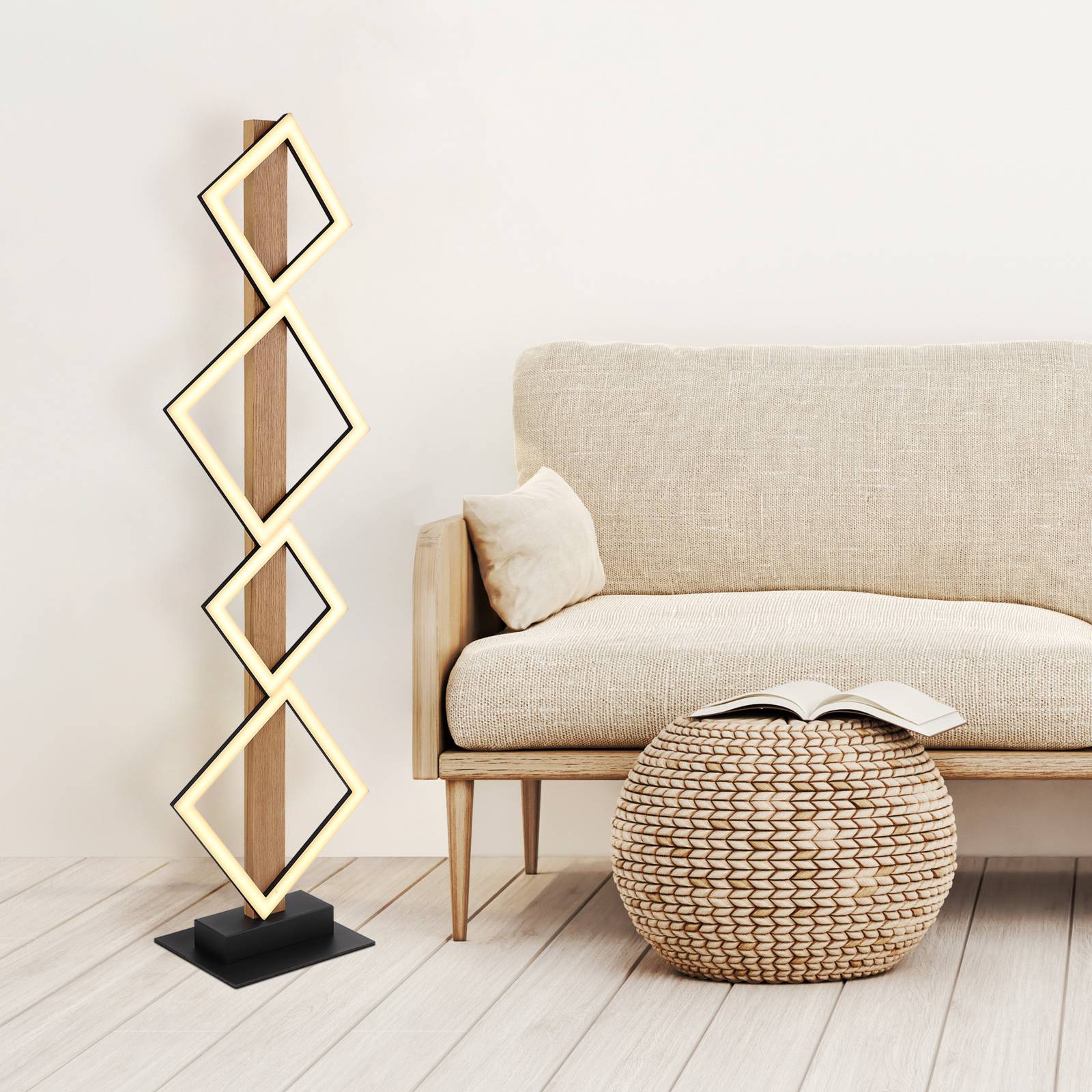 foto del prodotto globo piantana led dustin, 4 luci