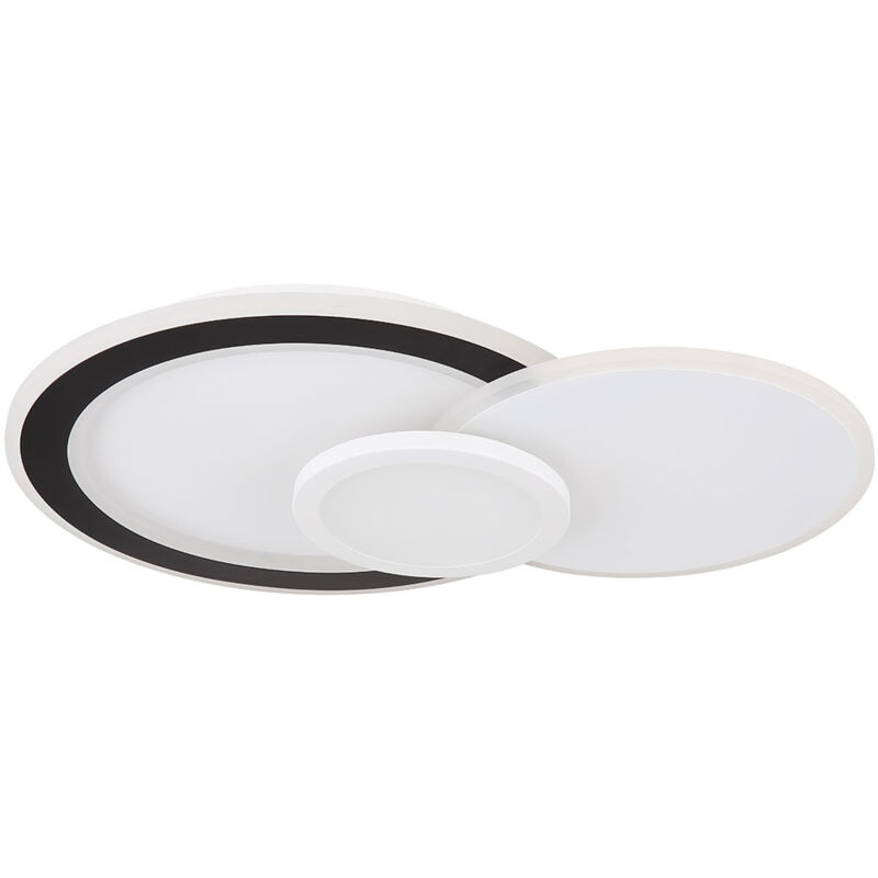 foto del prodotto globo plafoniera a led lampada a luce diurna luce di design lampada da soggiorno nero, cambia colori rgb orientabile dimmerabile telecomando cct,