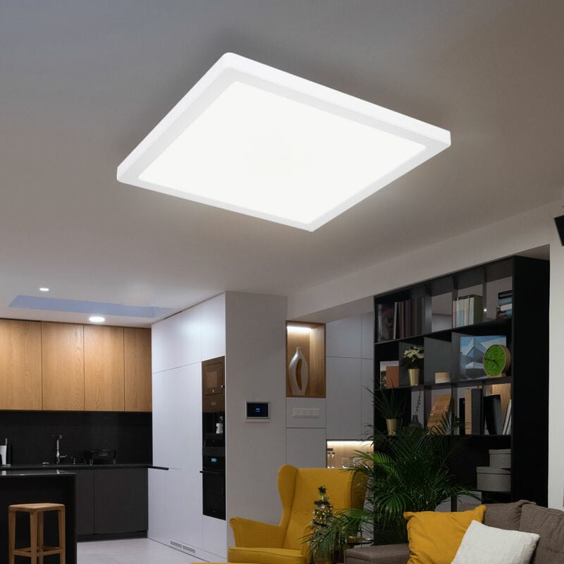 foto del prodotto globo plafoniera a led per soggiorno, lampada per sala da pranzo, colori della luce regolabili, 24w 2100 lm bianco caldo, bianco neutro, bianco