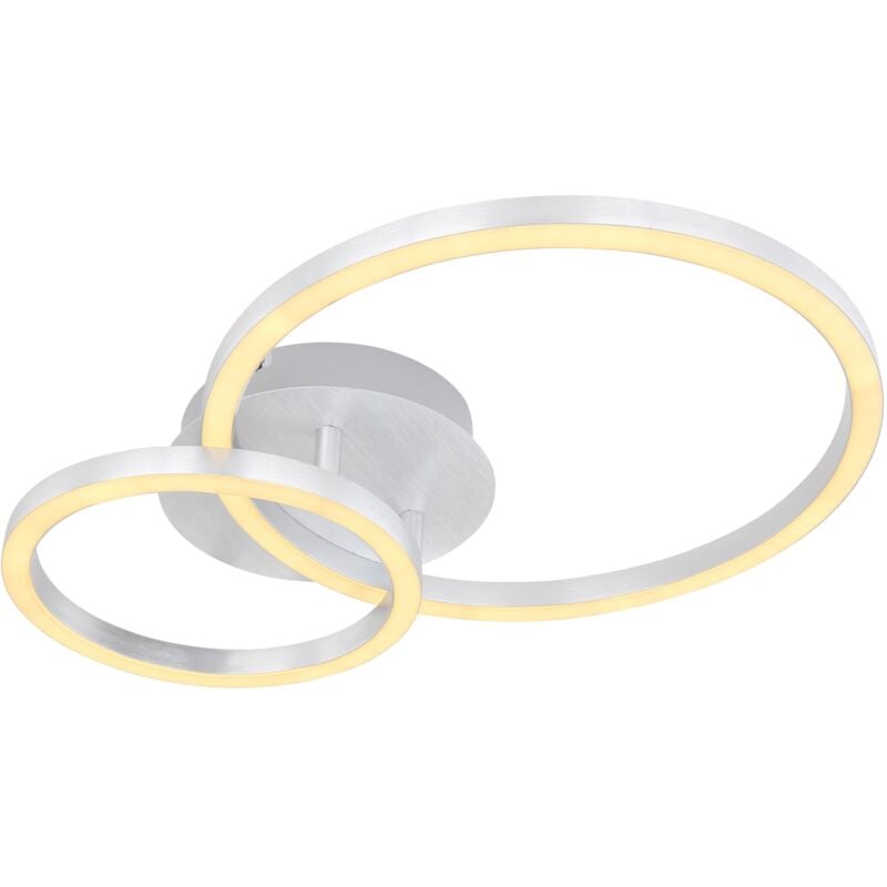foto del prodotto globo plafoniera alluminio spazzolato, led