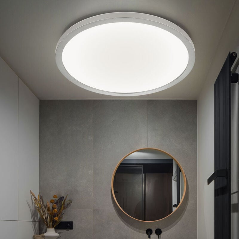 foto del prodotto globo plafoniera lampada da soffitto lampada da bagno lampada da soggiorno lampada da sala da pranzo, plastica bianco nichel opaco,