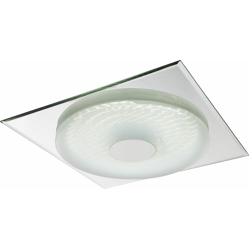 foto del prodotto globo plafoniera led 24 watt lampada specchio telecomando controllo cct dimmerabile film 3d 41334
