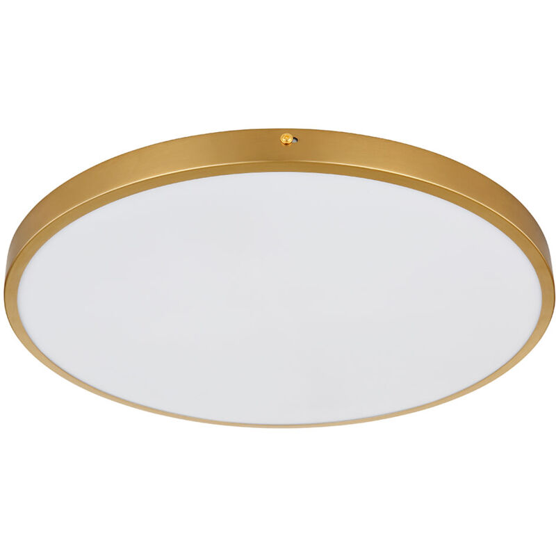 foto del prodotto globo plafoniera led lampada da soffitto lampada da soggiorno lampada da sala da pranzo lampada da corridoio, metallo plastica color ottone, 30w