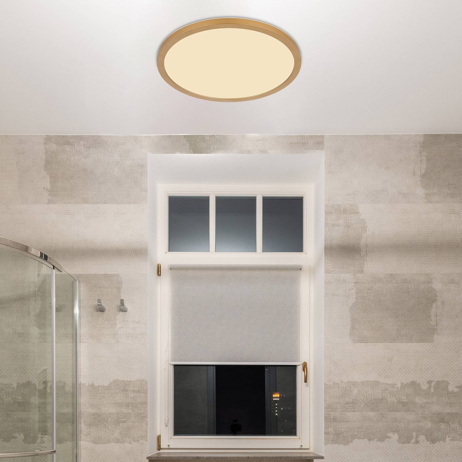 foto del prodotto globo plafoniera led sapana, 29,5 ottone