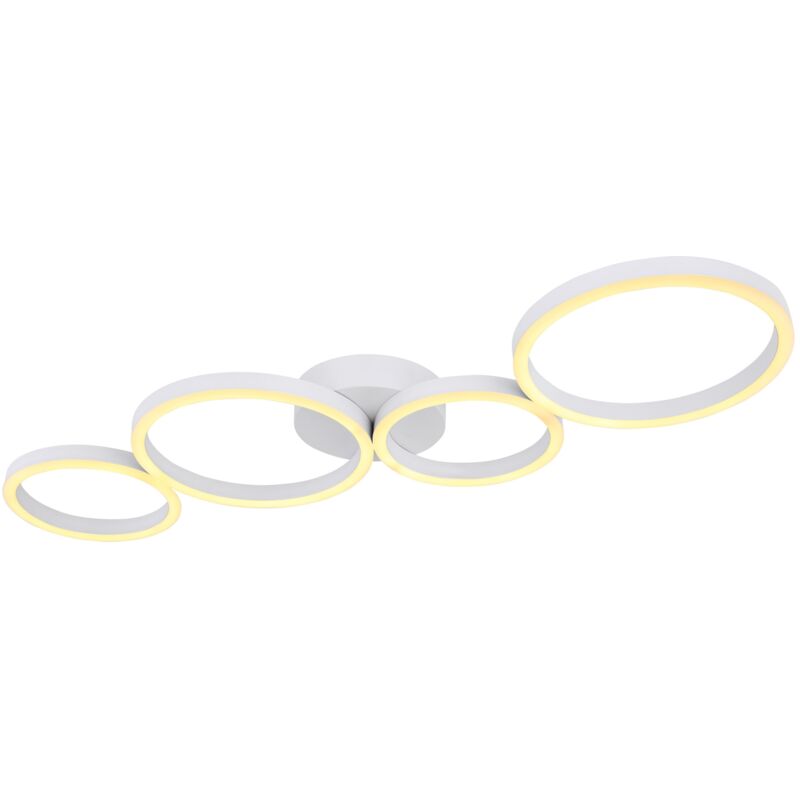 foto del prodotto globo plafoniera metallo bianco, led