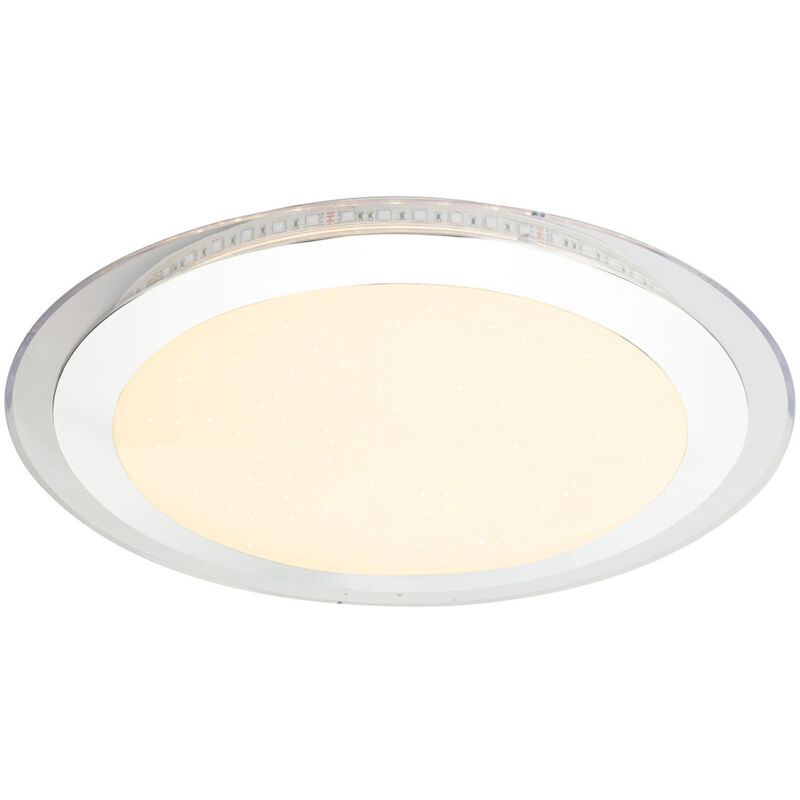 foto del prodotto globo plafoniera nicole ii cromo metallo 43cm led 