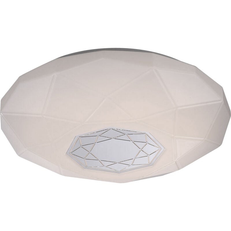 foto del prodotto globo plafoniera plafoniera lampada soggiorno lampada sala da pranzo lampada camera da letto, decoro bianco specchiato, 1x led 21w 1830lm bianco