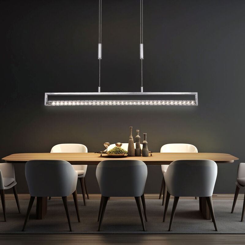 foto del prodotto globo pull lampada a sospensione lampada a sospensione cristalli k9 lampada da tavolo da pranzo lampada a sospensione a led regolabile in altezza,