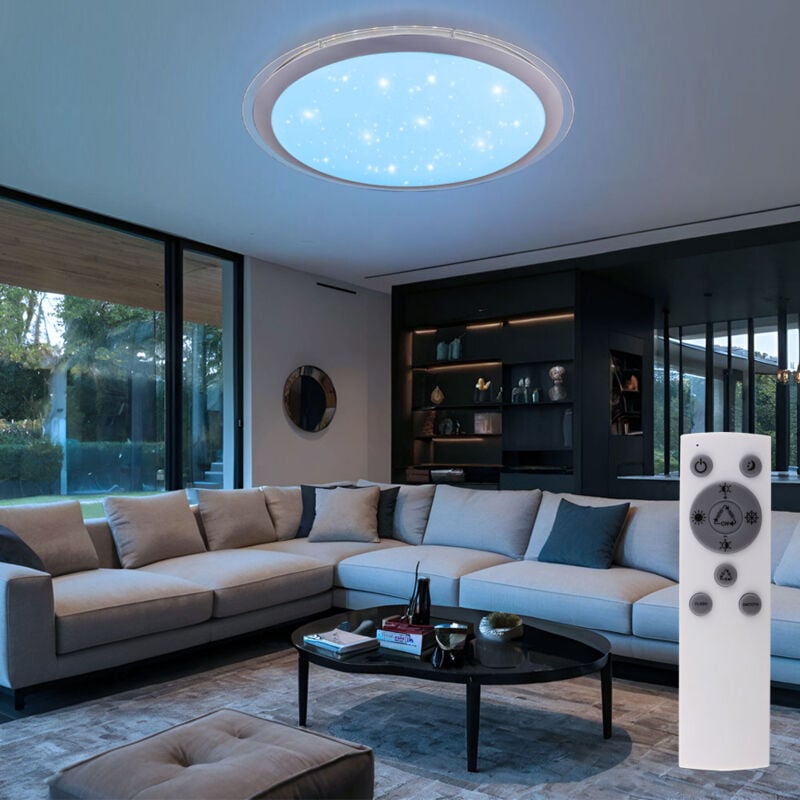 foto del prodotto globo rgb led smart home plafoniera luce diurna telecomando alexa star effect lampada dimmerabile