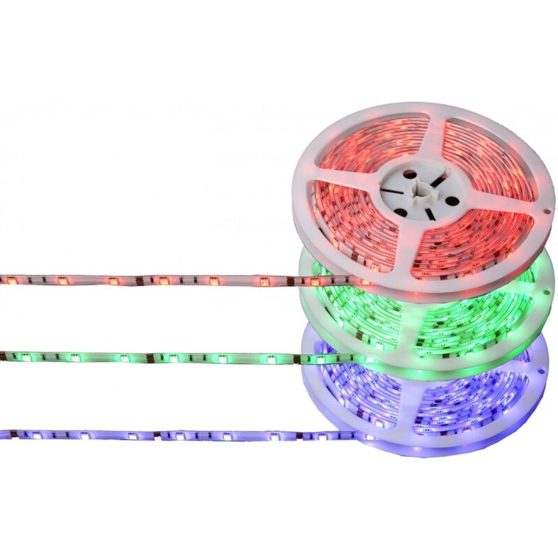 foto del prodotto globo striscia led rgb telecomando cambia colori connettore angolare fissabile