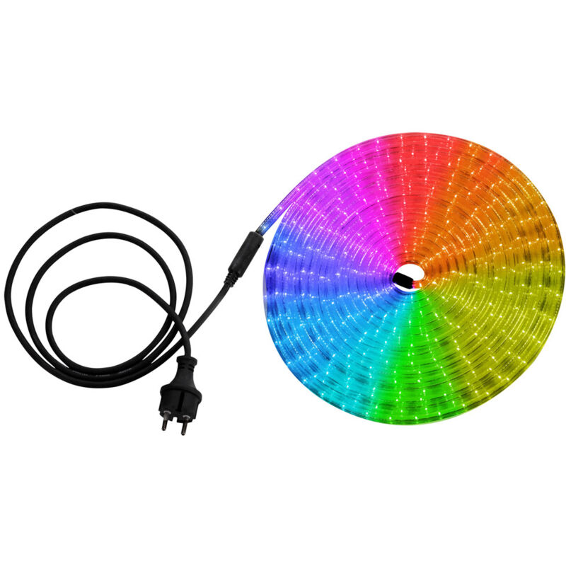 foto del prodotto globo tubo per luce decorativa led rgb multicolore 1,5 m cavo di alimentazione lunghezza spina 9 m