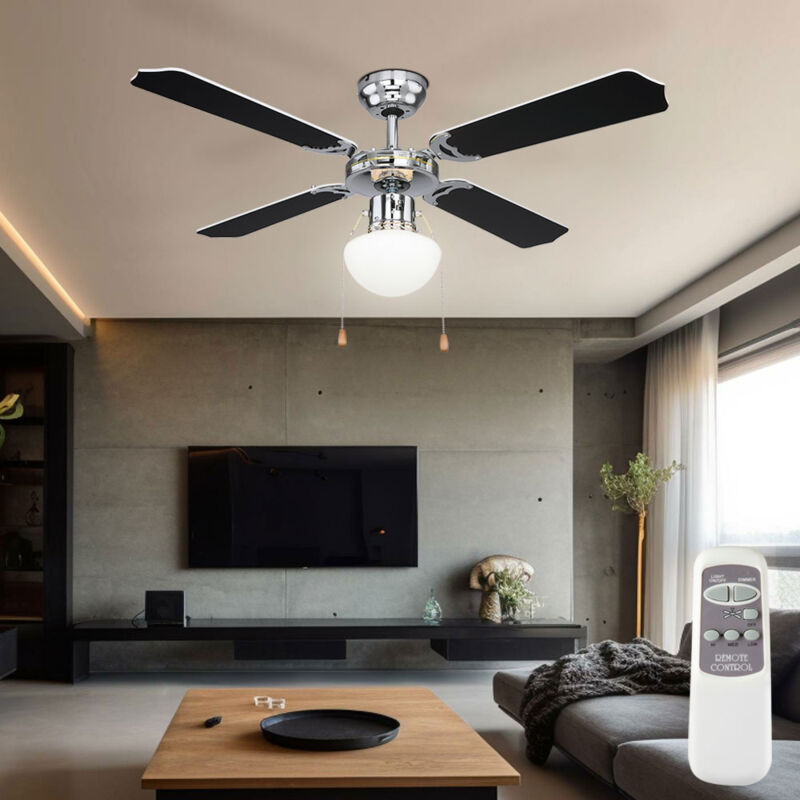 foto del prodotto globo ventilatore da soffitto con interruttore a strappo 3 velocit pale reversibili avanti e indietro plafoniera modalit estate inverno