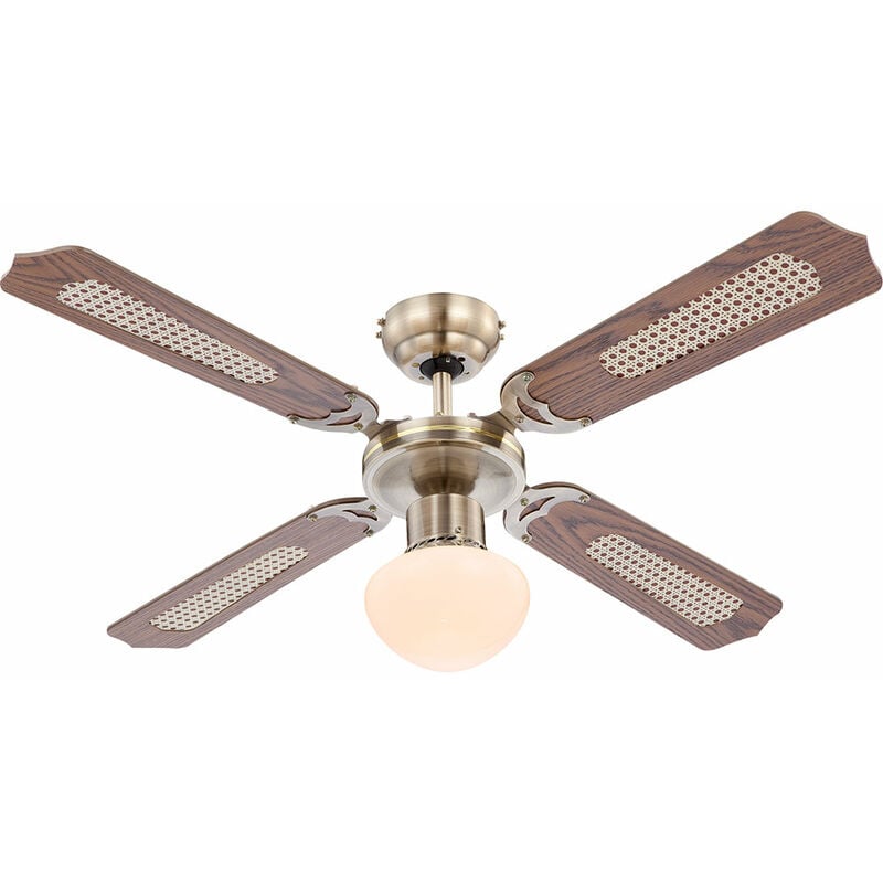 foto del prodotto globo ventilatore da soffitto con interruttore a strappo ventilatore a soffitto a 3 velocit luce da soffitto, avanti indietro, vetro wickerwork