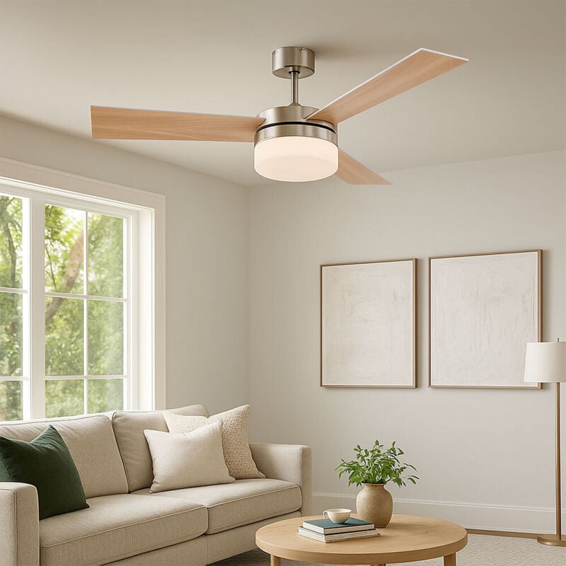 foto del prodotto globo ventilatore da soffitto ventilatore con telecomando illuminazione lampada da soffitto telecomando metallo vetro mdf pale con ritorno in