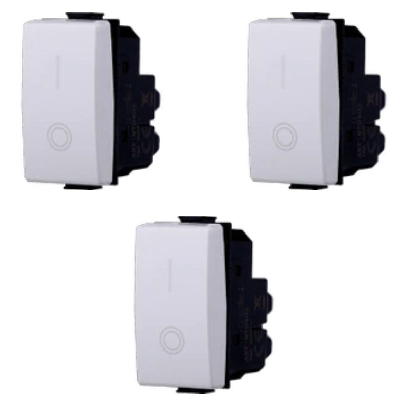 foto del prodotto gloca set 3 interruttori 2p 16a 250v compatibili con serie matix