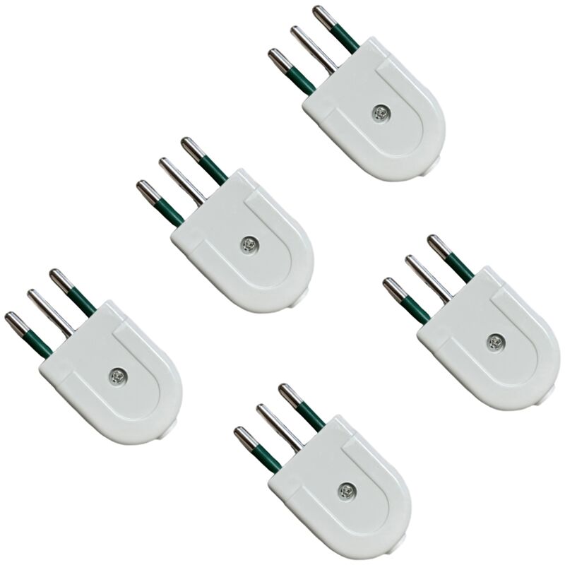 foto del prodotto gloca set 5 spine volanti 10a 2p t bianca maschio standard italiano 250v