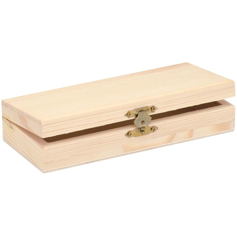 foto del prodotto glorex 6 1682 501 scatola rettangolare in legno, circa 20 x 10 x 5 cm, per uso interno ed esterno e come decorazione, wood, nature glorex gmbh