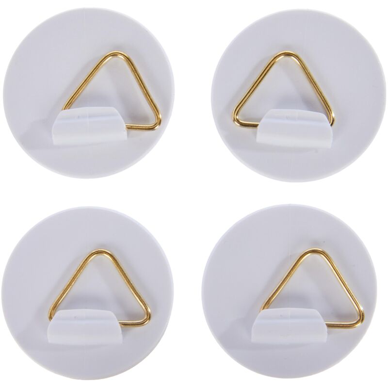 foto del prodotto glorex 6 1716 700 supporto per piatti da parete, autoadesivo, ca. 40 mm, 4 pezzi, portata circa 500 g, per appendere facilmente i piatti