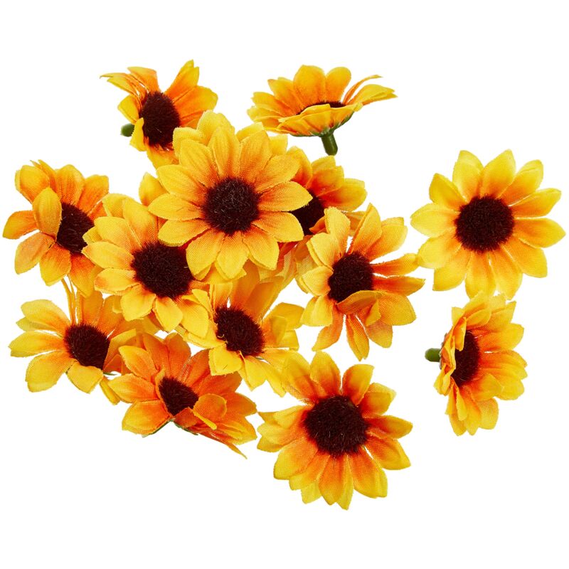 foto del prodotto glorex gmbh glorex 6 3803 593 fiori di girasole, artificiali, dimensioni circa pezzi, per decorare, come decorazione sparsa, not known, yellow black,