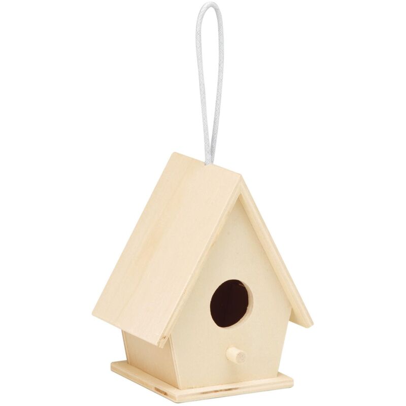 foto del prodotto glorex inspirations glorex 6 2003 332 casetta per uccelli in legno di pioppo, con 1 foro, circa x 12,5 cm, miscela fsc, per autopittura,