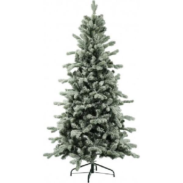 foto del prodotto gloria albero di natale innevato slim addobbare 210 cm 1167 rami pvc pe fauno 07