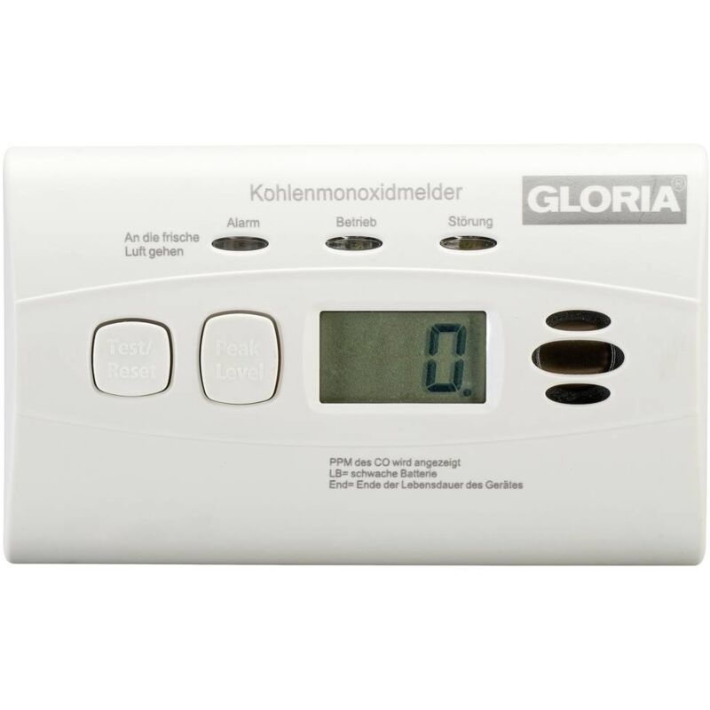 foto del prodotto gloria ko10d rilevatore monossido di carbonio inclusa batteria con 10 anni di vita a batteria rileva monossido di carbo