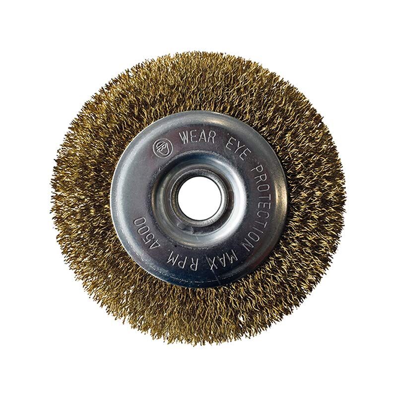 foto del prodotto gloria spazzola per fughe in filo d acciaio, accessorio per gli utensili multibrush e weedbrush, spazzola in filo metallico in ottone per la