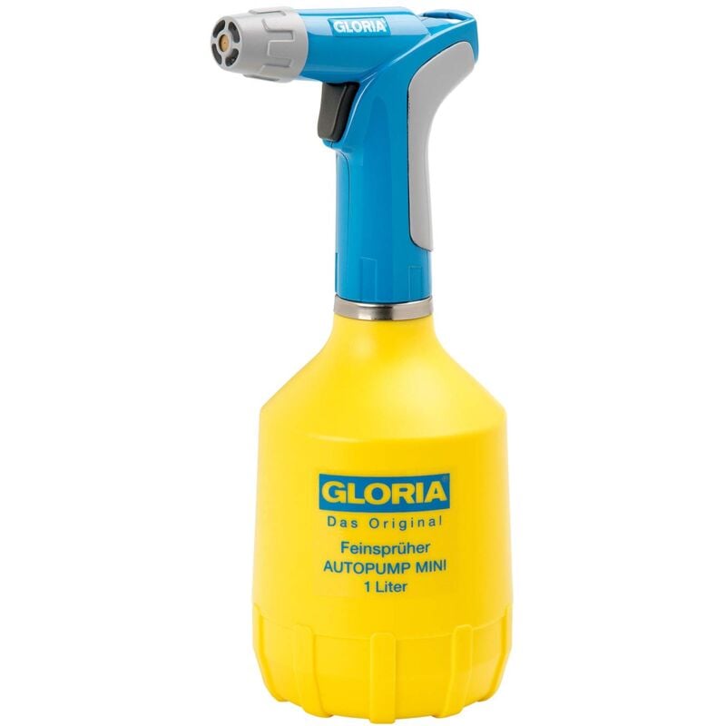 foto del prodotto gloria spruzzatore manuale a batteria autopump mini 1 litro, giallo