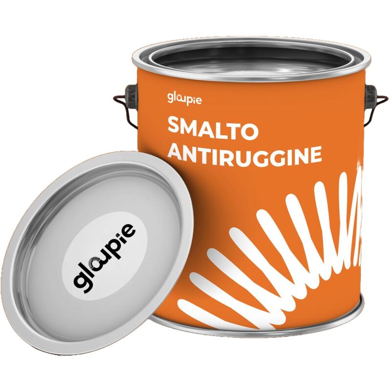 foto del prodotto gloupie smalto antiruggine sintetico per finiture e rivestimenti interni ed esterni, bianco, 0,75 lt, made in italy