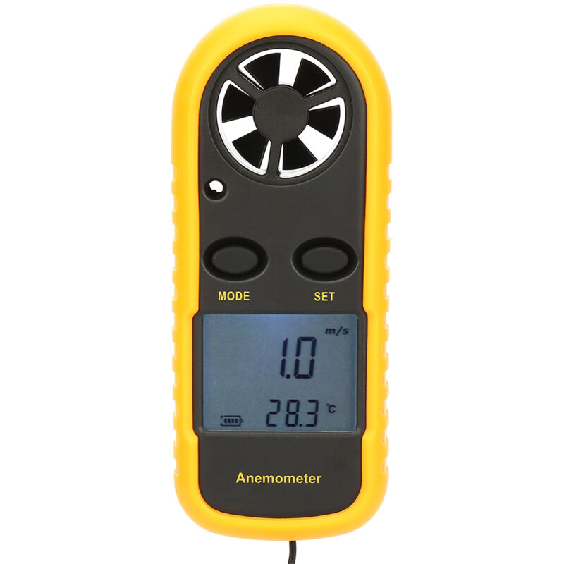 foto del prodotto gm816 piccolo anemometro con display digitale lcd portatile
