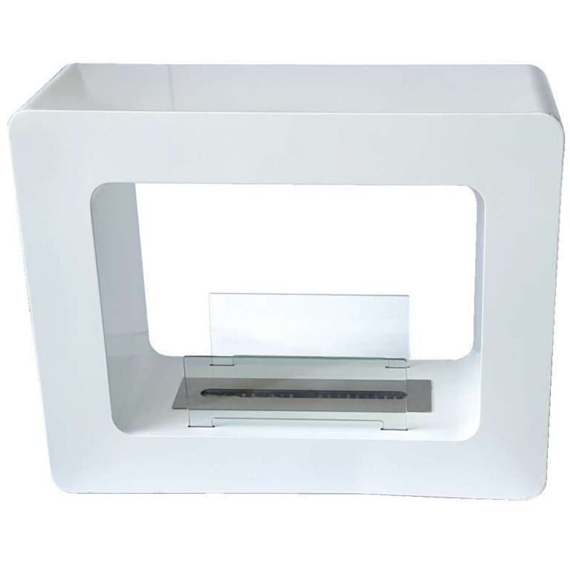 foto del prodotto gmr caminetto a bioetanolo tikal bianco con serbatoio da 1,7lt