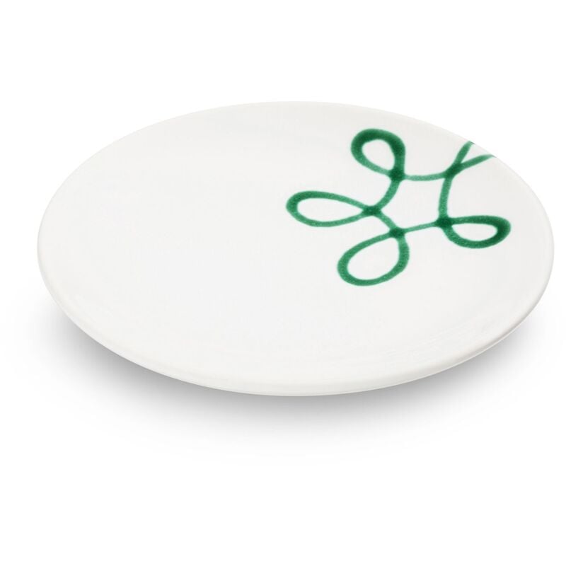 foto del prodotto gmundner ceramica pur piattino verde fiammato 15 cm 