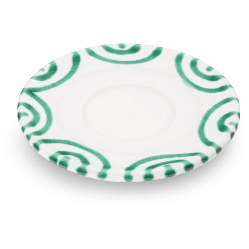 foto del prodotto gmundner ceramics piattino verde fiammato espresso 11 cm 
