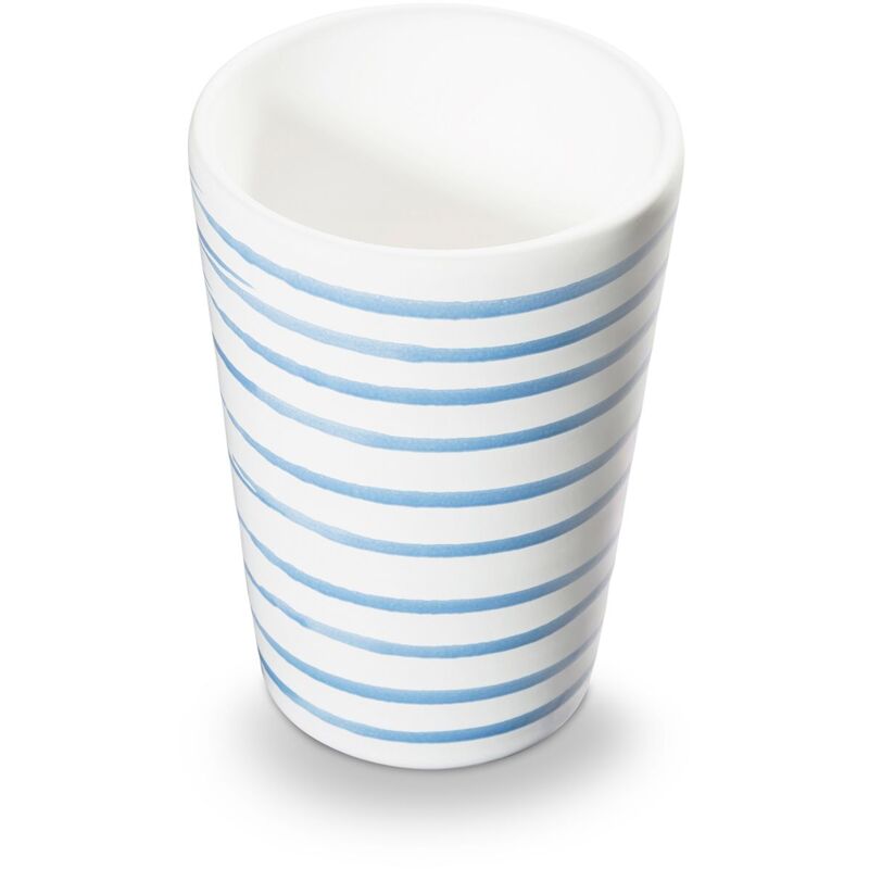 foto del prodotto gmundner keramik bicchiere in ceramica gmundner blu fiammato h 11 cm 